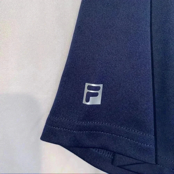 Fila Short Sleeve Baseball Style Shirt XL Black Sleeves in Great Condition - Picture 3 of 5